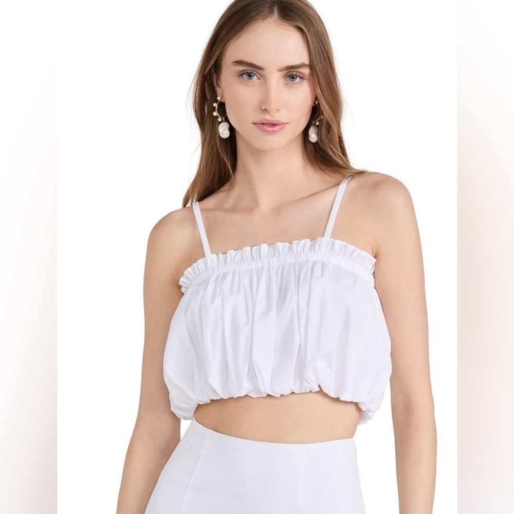 Cinq A Sept White Ivee Bubble Crop